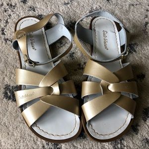 Women’s Gold Salt Water Sandals // Never Worn